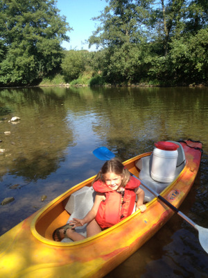 Kayak sur l'Ourthe à Hamoir