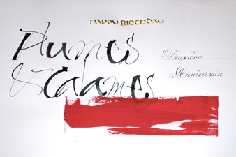 Second anniversaire Association Belge de Calligraphie