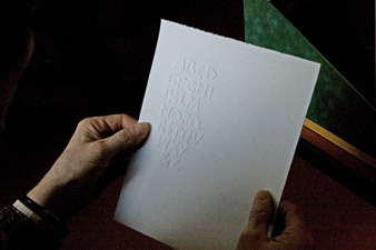 Résultat de l'embossing