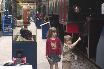 Les trains au musée du chemin de fer à vapeur à Traignes