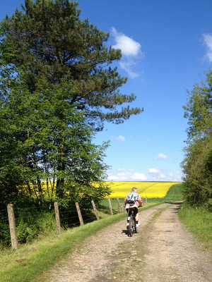 Promenade à vélo au sud de Gembloux