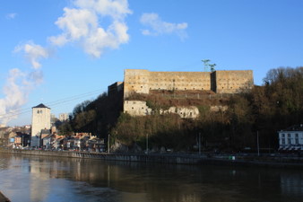 Huy : le fort et la Meuse