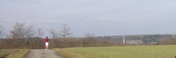 Panorama sur l'abbaye de Maredsous