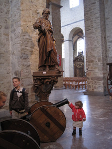 Nivelles : intérieur de la collégiale Ste Gertrude