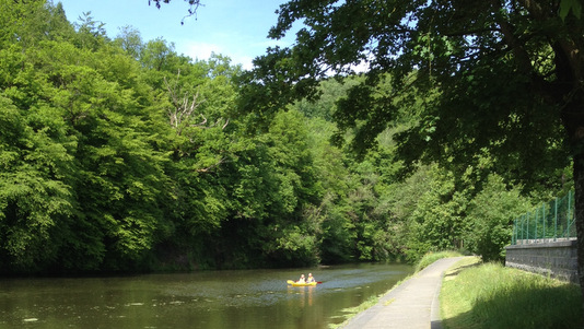 Balade en vélo entre Ourthe et Néblon