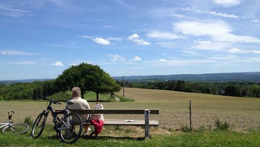 Balade en vélo entre Ourthe et Néblon