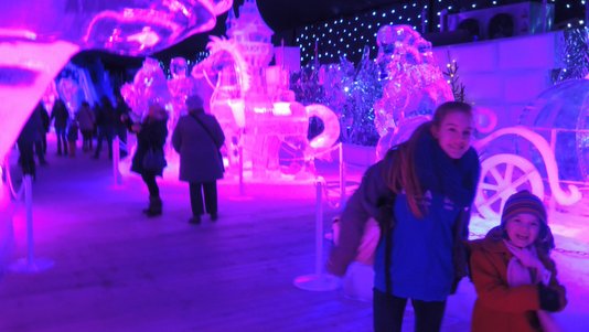 Sculptures de glace à Liège