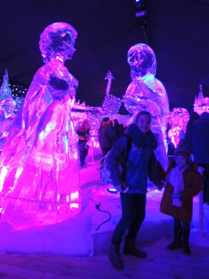 Sculptures de glace à Liège