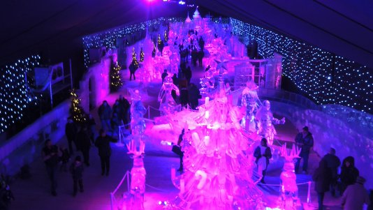 Sculptures de glace à Liège