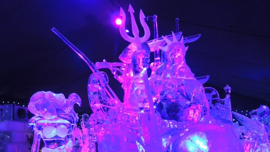 Sculptures de glace à Liège